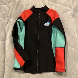 1.5mm Neoprene Wetsuit Jacket/Top - Sz Ladies 2-4